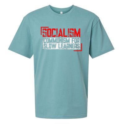 Anti Communist Capitalist Libertarian Anti Socialism Sueded Cloud Jersey T-Shirt