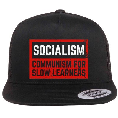Anti Communist Capitalist Libertarian Anti Socialism Flatbill Hat