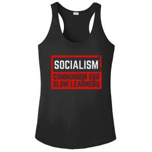 Anti Communist Capitalist Libertarian Anti Socialism Ladies PosiCharge Competitor Racerback Tank