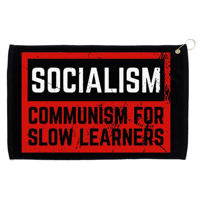 Anti Communist Capitalist Libertarian Anti Socialism Grommeted Golf Towel