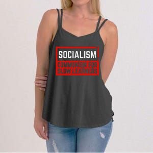 Anti Communist Capitalist Libertarian Anti Socialism Women's Strappy Tank