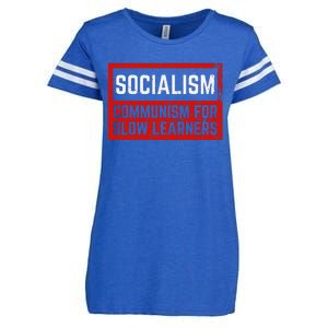 Anti Communist Capitalist Libertarian Anti Socialism Enza Ladies Jersey Football T-Shirt