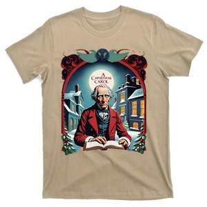 A Christmas Carol Book Cover Ebeneezer Scrooge T-Shirt