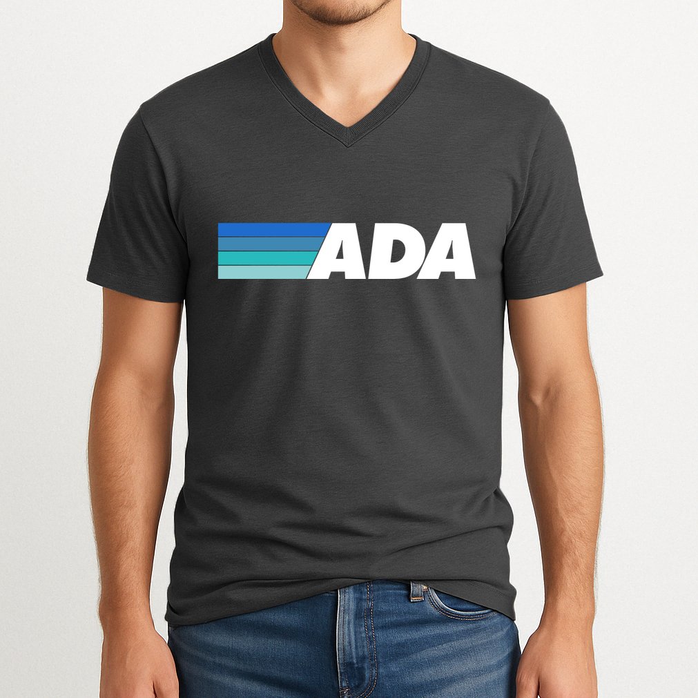 Ada Cardano Cryptocurrency Logo V-Neck T-Shirt