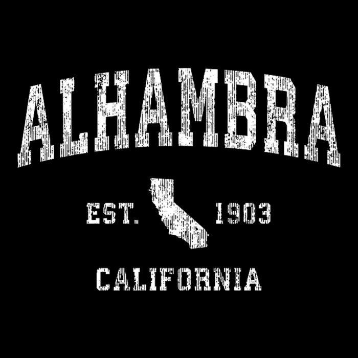 Alhambra California Ca Vintage Athletic Sports Bucket Hat