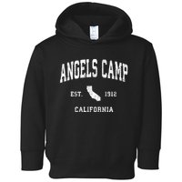 Angels Camp California Ca Vintage Athletic Toddler Hoodie