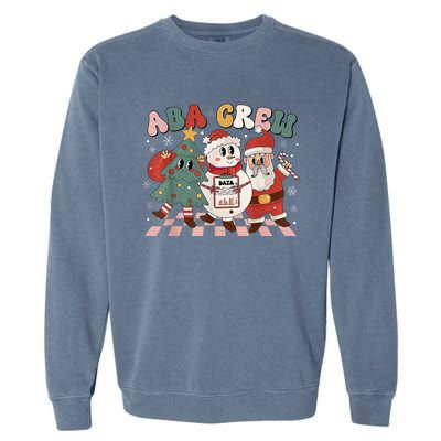 ABA Crew Christmas Applied Behavior Analysis Technician Xmas  Garment-Dyed Sweatshirt