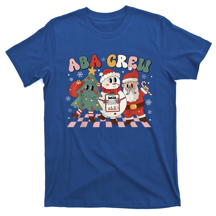 ABA Crew Christmas Applied Behavior Analysis Technician Xmas  T-Shirt