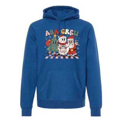 ABA Crew Christmas Applied Behavior Analysis Technician Xmas  Premium Hoodie