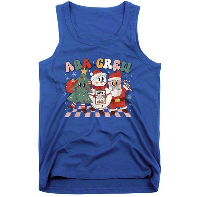 ABA Crew Christmas Applied Behavior Analysis Technician Xmas  Tank Top