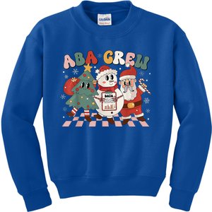 ABA Crew Christmas Applied Behavior Analysis Technician Xmas  Kids Sweatshirt