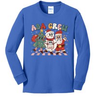 ABA Crew Christmas Applied Behavior Analysis Technician Xmas  Kids Long Sleeve Shirt