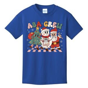 ABA Crew Christmas Applied Behavior Analysis Technician Xmas  Kids T-Shirt