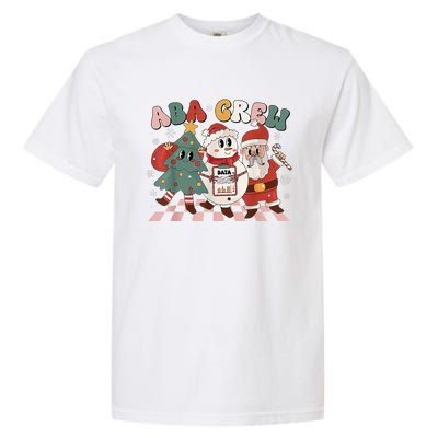 ABA Crew Christmas Applied Behavior Analysis Technician Xmas  Garment-Dyed Heavyweight T-Shirt