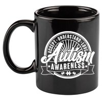 Accept Understand Love  Autism Awareness Logo 11oz C Handle Ceramic Mug