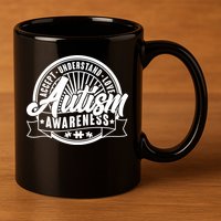 Accept Understand Love  Autism Awareness Logo 11oz C Handle Ceramic Mug