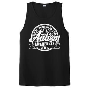 Accept Understand Love  Autism Awareness Logo PosiCharge Competitor Tank