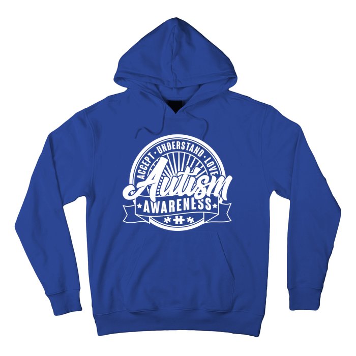 Accept Understand Love  Autism Awareness Logo Hoodie