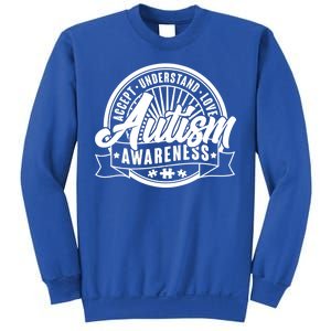 Accept Understand Love  Autism Awareness Logo Sweatshirt