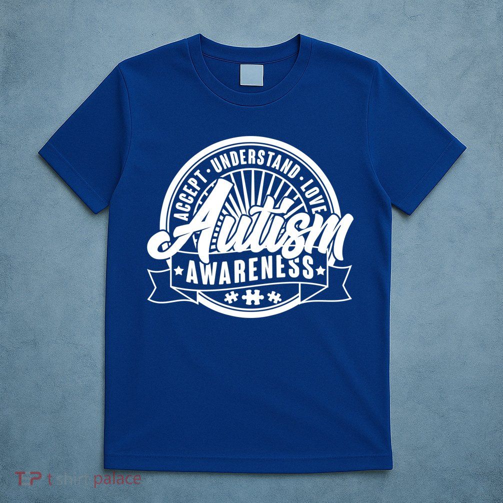 Accept Understand Love  Autism Awareness Logo T-Shirt