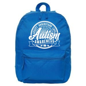 Accept Understand Love  Autism Awareness Logo 16 in Basic Backpack