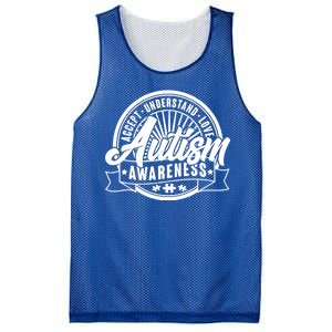 Accept Understand Love  Autism Awareness Logo Mesh Reversible Basketball Jersey Tank