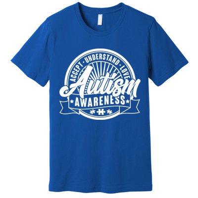 Accept Understand Love  Autism Awareness Logo Premium T-Shirt