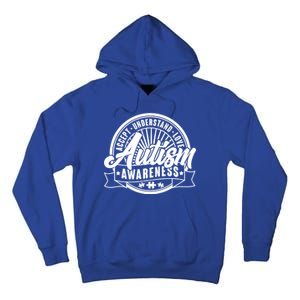 Accept Understand Love  Autism Awareness Logo Tall Hoodie