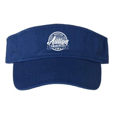 Accept Understand Love  Autism Awareness Logo Valucap Bio-Washed Visor