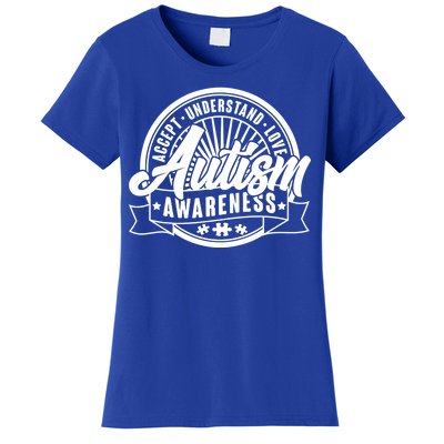 Accept Understand Love  Autism Awareness Logo Women's T-Shirt