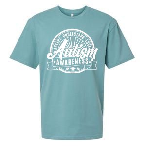 Accept Understand Love  Autism Awareness Logo Sueded Cloud Jersey T-Shirt