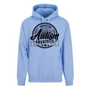 Accept Understand Love  Autism Awareness Logo Unisex Surf Hoodie