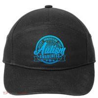 Accept Understand Love  Autism Blue Imprint 7-Panel Snapback Hat