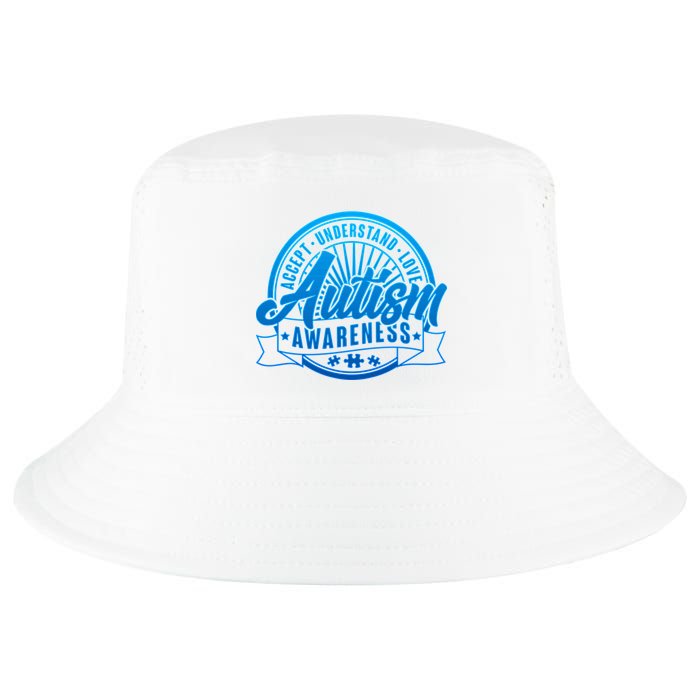 Accept Understand Love  Autism Blue Imprint Cool Comfort Performance Bucket Hat