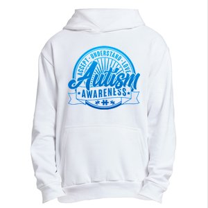 Accept Understand Love  Autism Blue Imprint Urban Pullover Hoodie