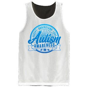 Accept Understand Love  Autism Blue Imprint Mesh Reversible Basketball Jersey Tank