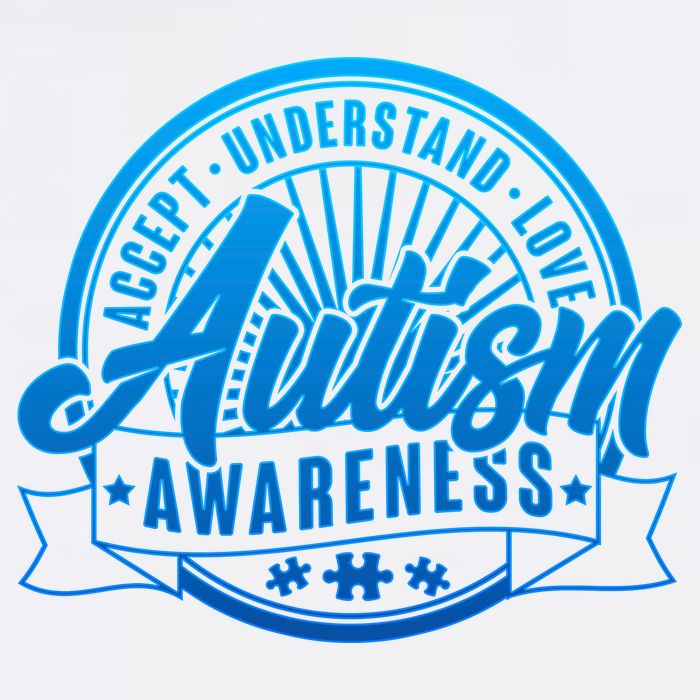 Accept Understand Love  Autism Blue Imprint Magnet