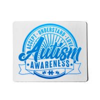 Accept Understand Love  Autism Blue Imprint Mousepad