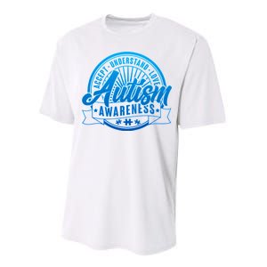 Accept Understand Love  Autism Blue Imprint Performance Sprint T-Shirt