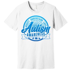 Accept Understand Love  Autism Blue Imprint Premium T-Shirt