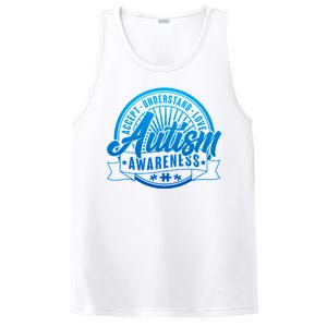 Accept Understand Love  Autism Blue Imprint PosiCharge Competitor Tank