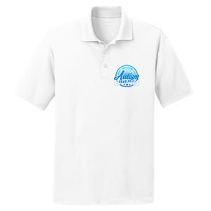 Accept Understand Love  Autism Blue Imprint PosiCharge RacerMesh Polo