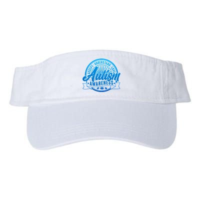 Accept Understand Love  Autism Blue Imprint Valucap Bio-Washed Visor