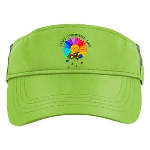 Accept Understand Love Autism Sunflower Adult Drive Performance Visor