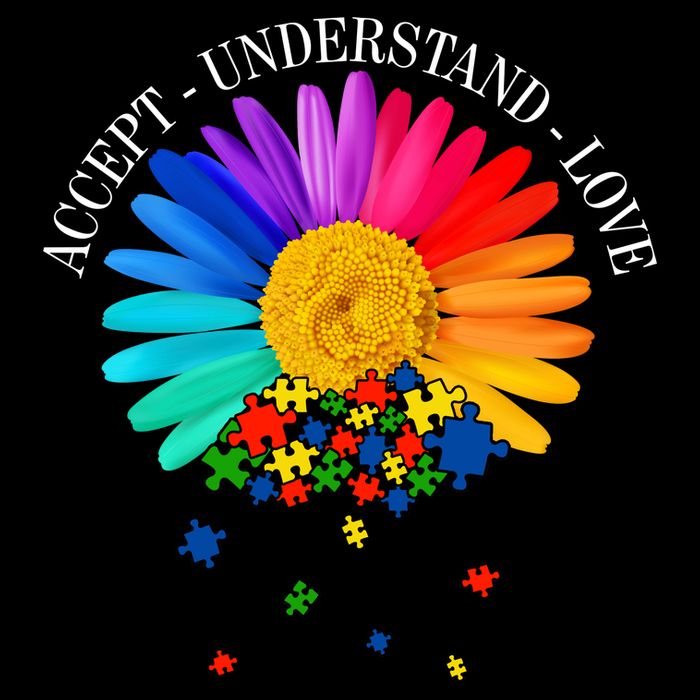 Accept Understand Love Autism Sunflower Cooling Performance Crew T-Shirt