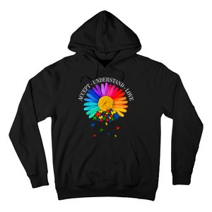 Accept Understand Love Autism Sunflower Hoodie