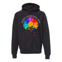 Accept Understand Love Autism Sunflower Premium Hoodie