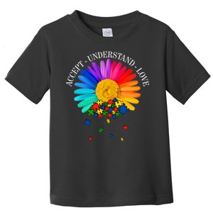 Accept Understand Love Autism Sunflower Toddler T-Shirt