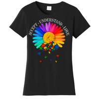 Accept Understand Love Autism Sunflower Women's T-Shirt