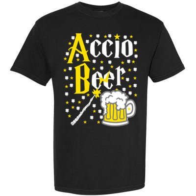Accio Beer Wizard Wand Funny St Patrick's Day Garment-Dyed Heavyweight T-Shirt